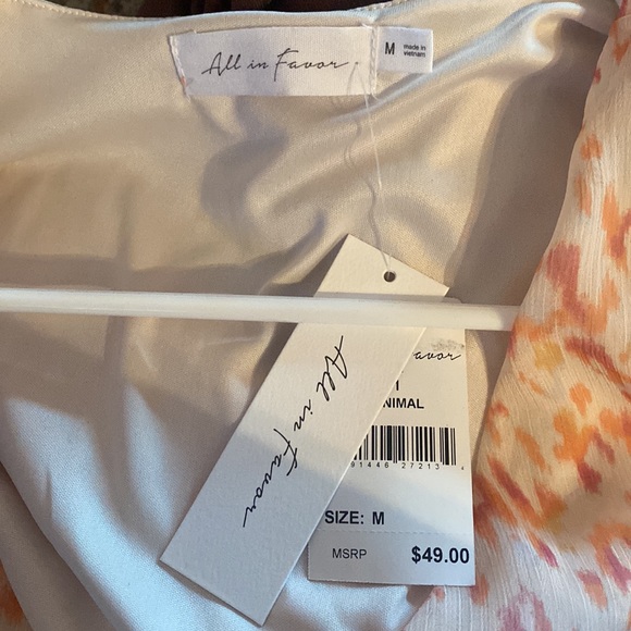 Nordstrom Cheetah NWT V-Neck Wrap Dress - Picture 6 of 8